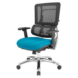 Vertical Black Mesh Back Chair